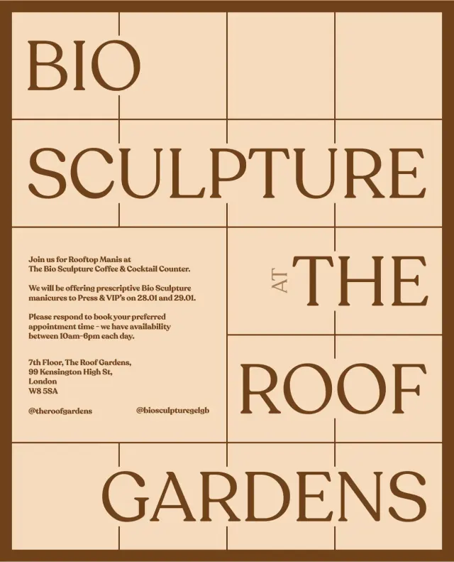 The roof garden bio sculpture press invite no rsvp v2 — The Roof Gardens