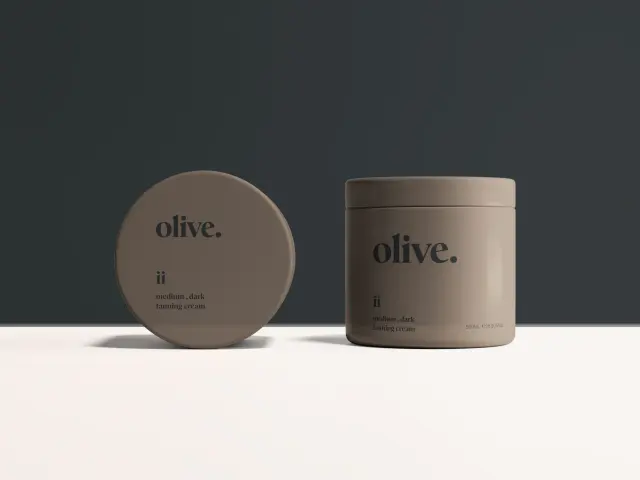 Olive Jar Mockup New Font Brown Dark — Olv Raia